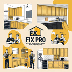 Kitchen and Bathroom Cabinet Installation Service - FixPro